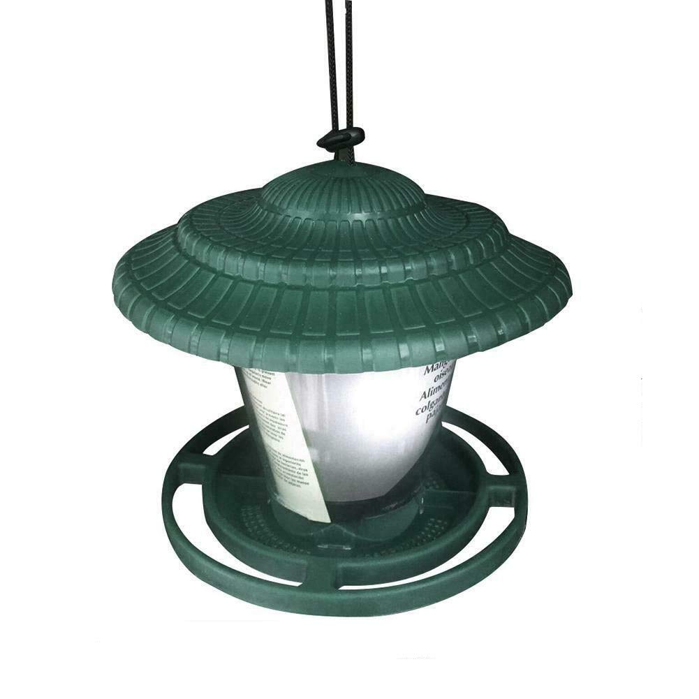 Mangiatoia da giardino, 2 mangiatoie per uccelli selvatici facili da pulire, a prova di pioggia, per giardino, parco (verde)