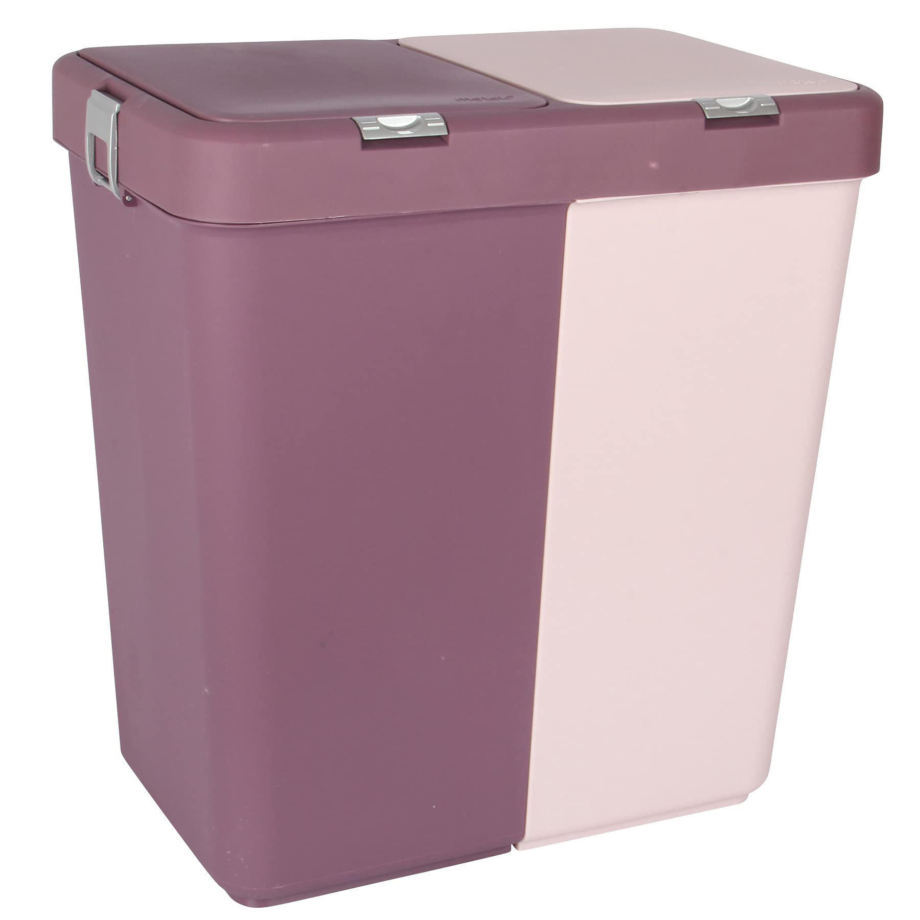 Buy 80L Dual Compartment Kitchen Rubbish Bin. Waste Recycling And
