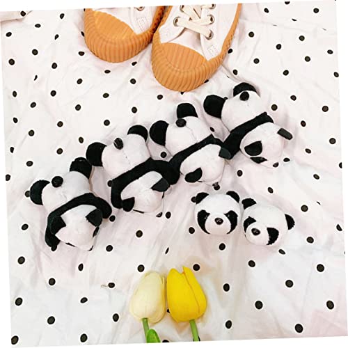 Brooch panda de finition soignée avec motifs géométriques pour accessoires mode