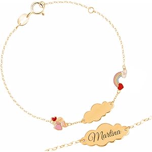 Braccialetto Bambina In Oro 9KT Con Cuore - Regalo Battesimo Comunione - Foto 11
