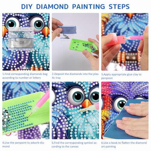 SENQAO Christmas Diamond Art Hanging Kits for Adults Kids, Parrot Diamond Art Suncatchers, 5D Special Shape Diamond Painting Pendant Window Ornament Gifts for Home Door Wall Decor by SENQAO - Used condition - Image 7