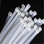 White zip ties 18 inch Large Cable ties wraps100 pcs/Pack outdoor use Long plastic ties with 60 Pounds tensile