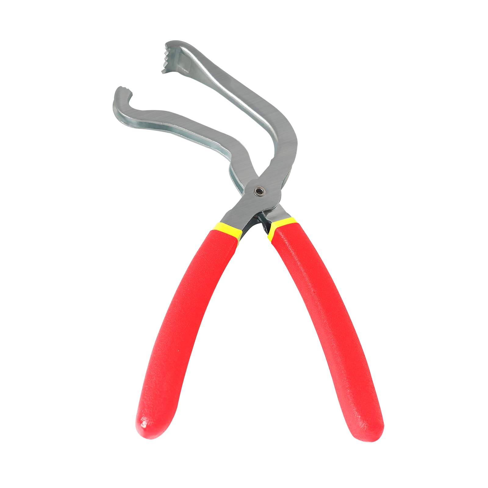 Upgraded Electrical Disconnect Pliers, 60 Degree Automotive Connectors-Pliers for Long Spark Plugs, Fuel Lines and Push Plug, Red