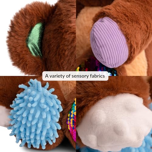 Image of ODOXIA Sensory Monkey Stuffed Animal | Sensory Plush Toy | Fidget Stuffed Animal for Kids | Great for Sensory Needs | Sensory Stuffed Animals for Children | Sensory Pillow Plush