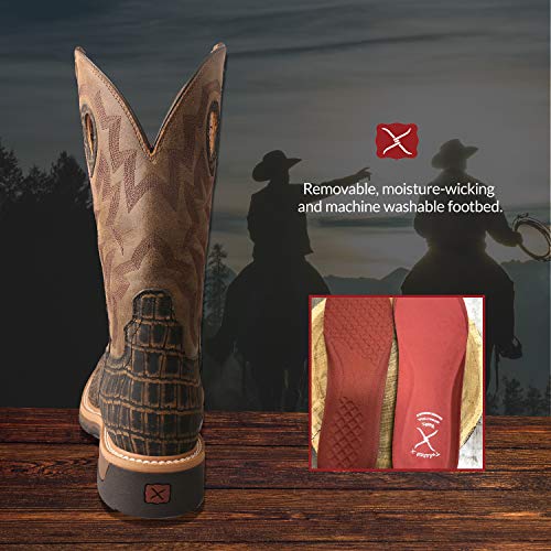 Image of Twisted X Men's 6 inch Work Oblique Toe Boot with CellSole comfort footbed