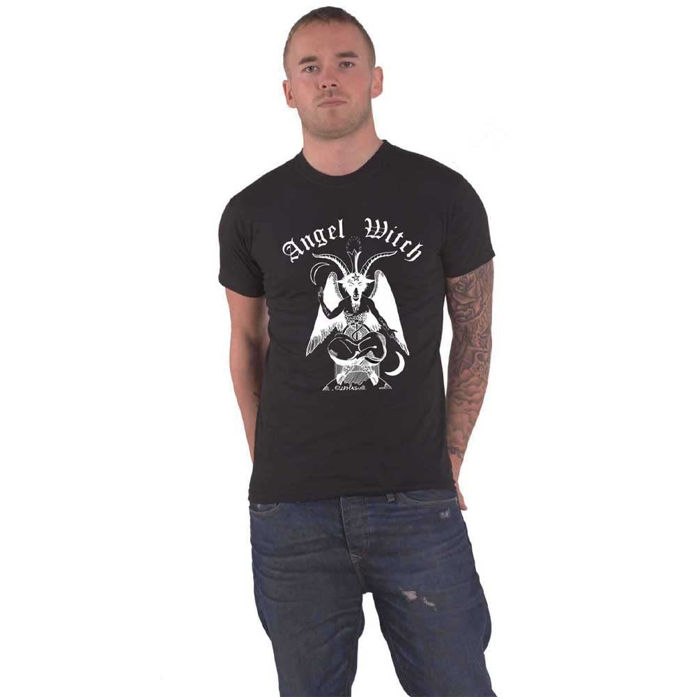 Plastic Head Men's Black Angel Witch - Baphomet - T-Shirt XX-Large