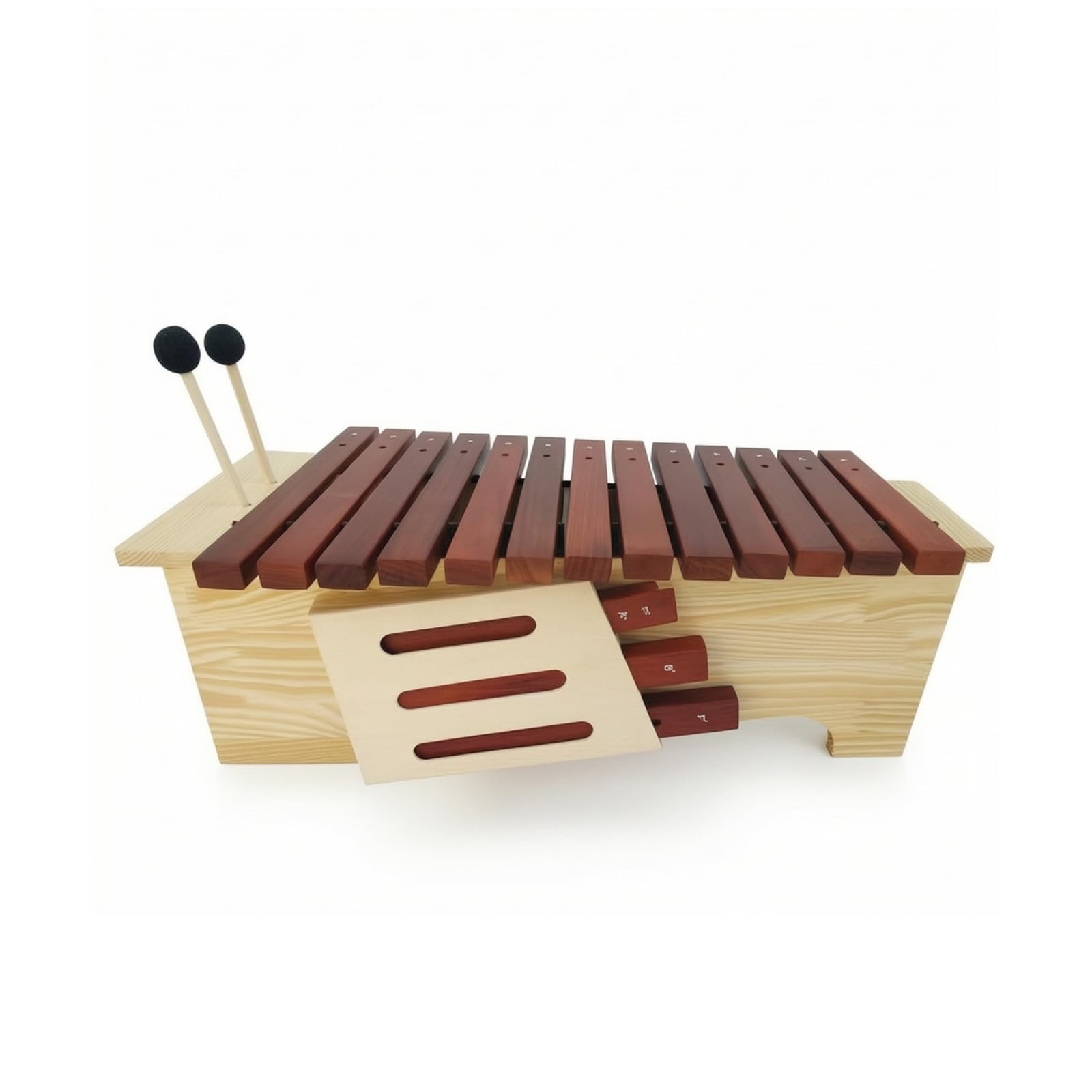 Xilofono Educazione Musicale Xilofono in Legno Didattico Battente per Insegnanti di Musica, Bambini, Scuola Prescolare, Medio