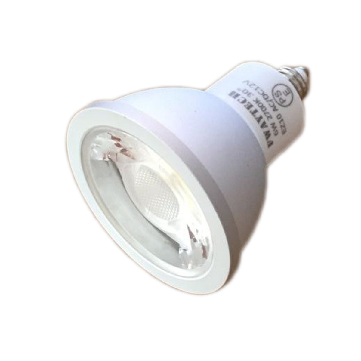 FWAYTECH LEDハロゲン電球 ez10口金 COB6W jr12v50w LEDスポットライト12V ダイクロハロゲンランプ50W～60W相当 密閉器具対応 (電球色相当(2700K), 6W EZ10口金 30度(6個))