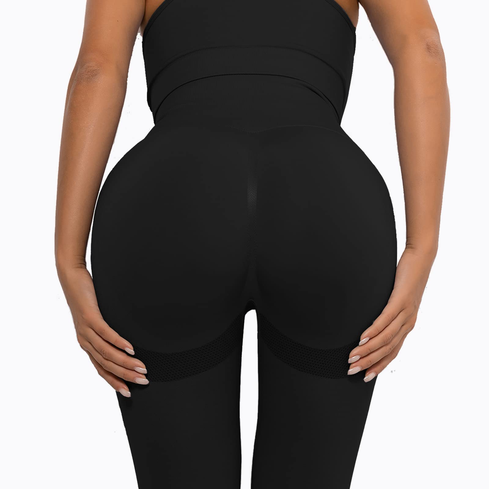 Merlvida Leggins Sportivi Donna Vita Alta Leggings Push Up Pantaloni Palestra Controllo della Pancia Anticellulite Pantacollant Opaco Elastici Tuta Collant Abbigliamento Sportivo Donna Yoga Fitness