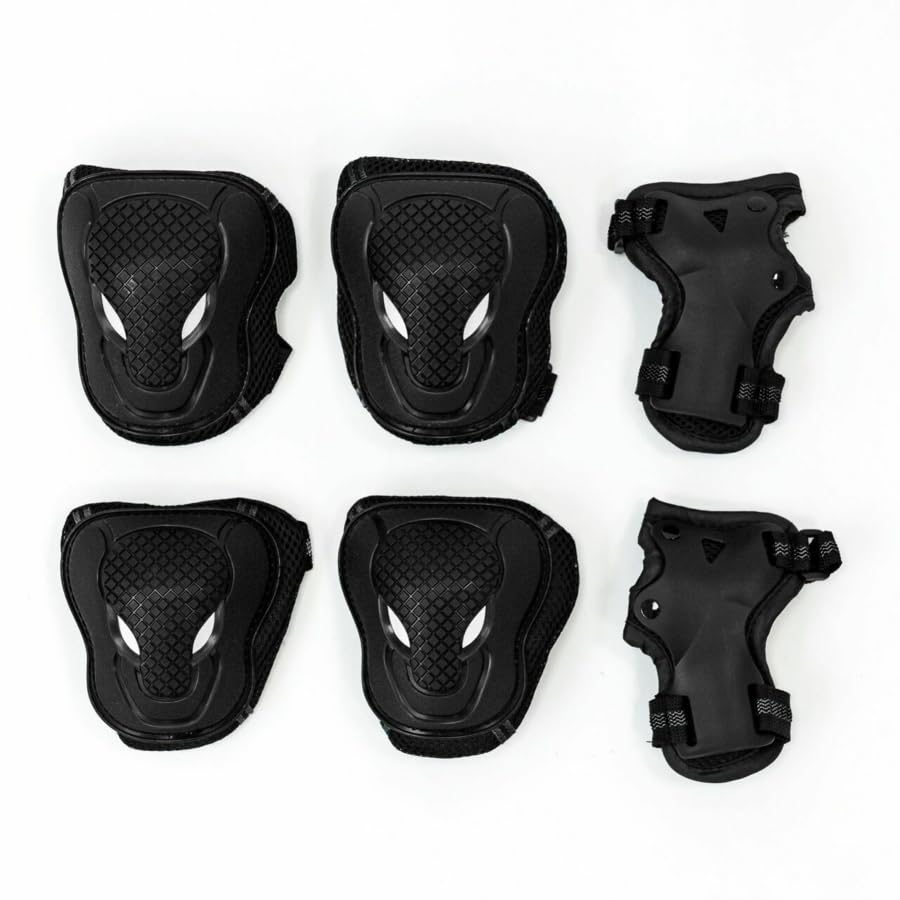 VICI Skateboard/Scooter Pads | Protective Gear - Knee Pads, Wrist Pads & Elbow Pads | Electric Scooter & Skateboard Accessories | 3-Piece Protection Pads Set (Small)