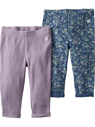 Image of Little Planet by Carter's Unisex Baby 2-Pack Ribbed Pants Made with Organic CottonPants