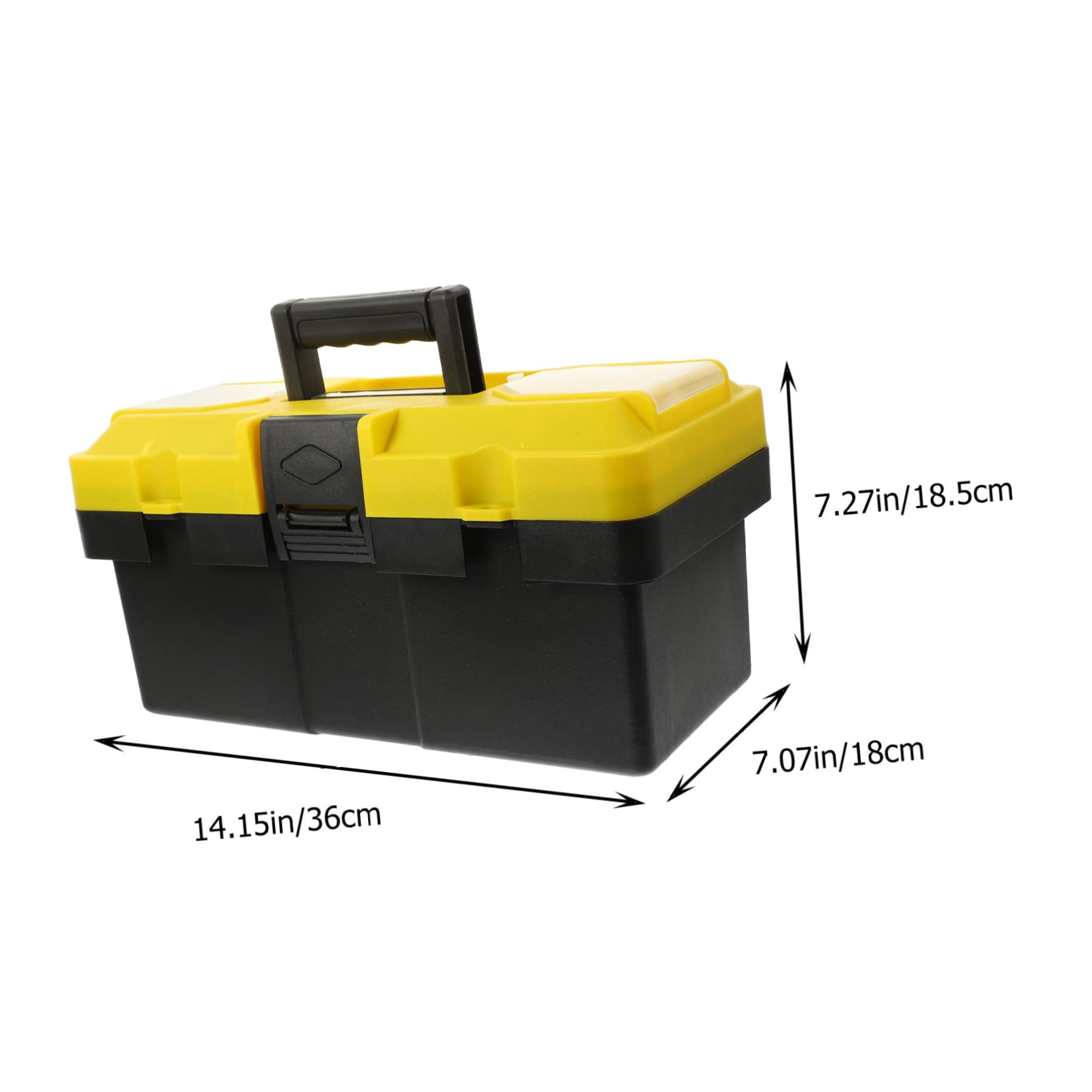 Cassetta Porta Attrezzi Portatile in Plastica Pp Grande Capacità per Utensili Manuali e Oggetti di Media Misura per Elettricisti e Meccanici