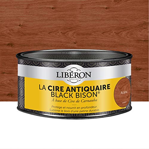 Libéron Cire antiquaire Black Bison en pâte, Acajou, 500cc