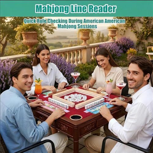 Mahjong Line Finder Card Guide 4PCS miniatura 6