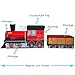 Orbrium Train Shaped Collapsible Toys Storage Bin Organizer for Trains and Tracks, Thomas Wooden Train, Thomas the Tank Engine and Trackmaster