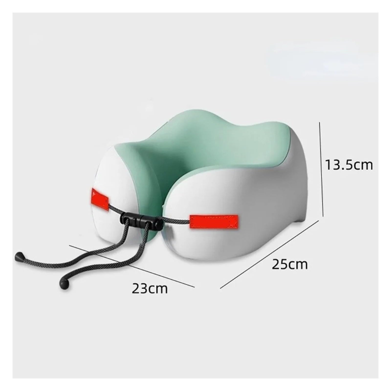 Memory Foam Travel Neck Pillow Portable U-Shaped Washable Cover
