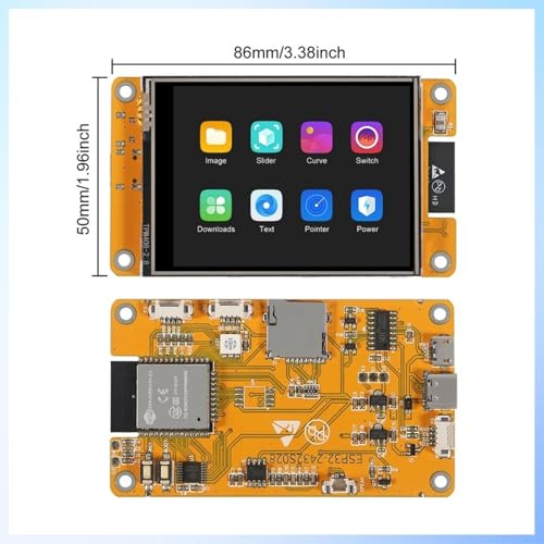 MELIFE 2PCS 2.8" inch ESP32 Display, ESP32 Module ESP32-2432S028R WiFi+BT Dual-core TFT Module ILI9341 Driver for Arduino IoT, ESP32 Development Board 240X320 Smart LCD Display Screen - Image 6