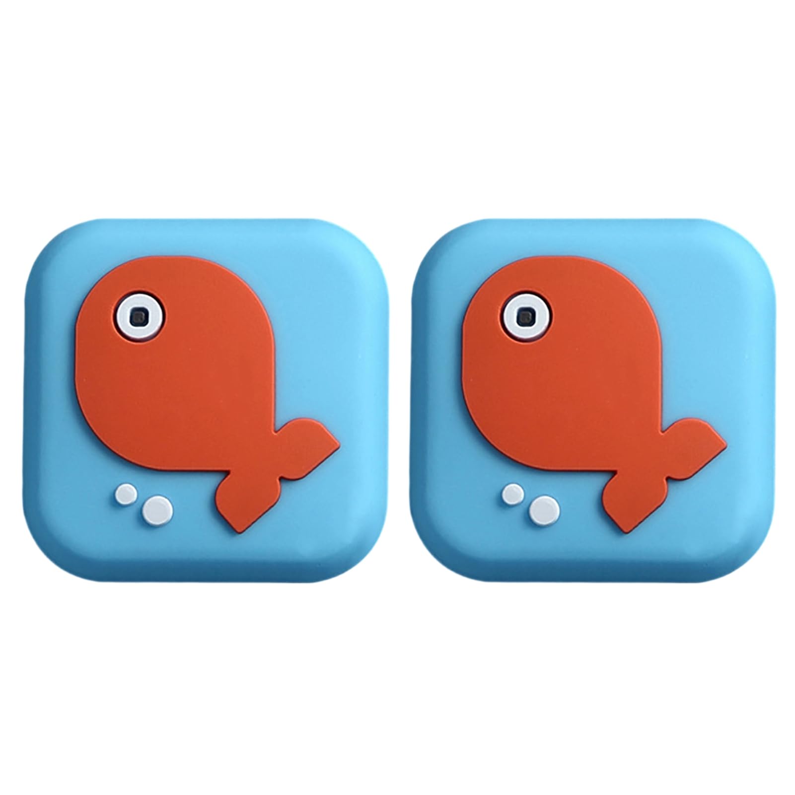 bayicie 2Pcs Cartoon Door Knob Stopper Wall Protector Self-Adhesive Round Square Door Handle Stop Quiet Shock Absorbent -collision