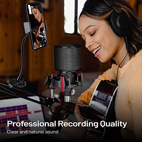 Proar XLR CONDENSER MICROPHONE Condenser Microphone Xlr,Professional Studio Recording Microphone thumb #2