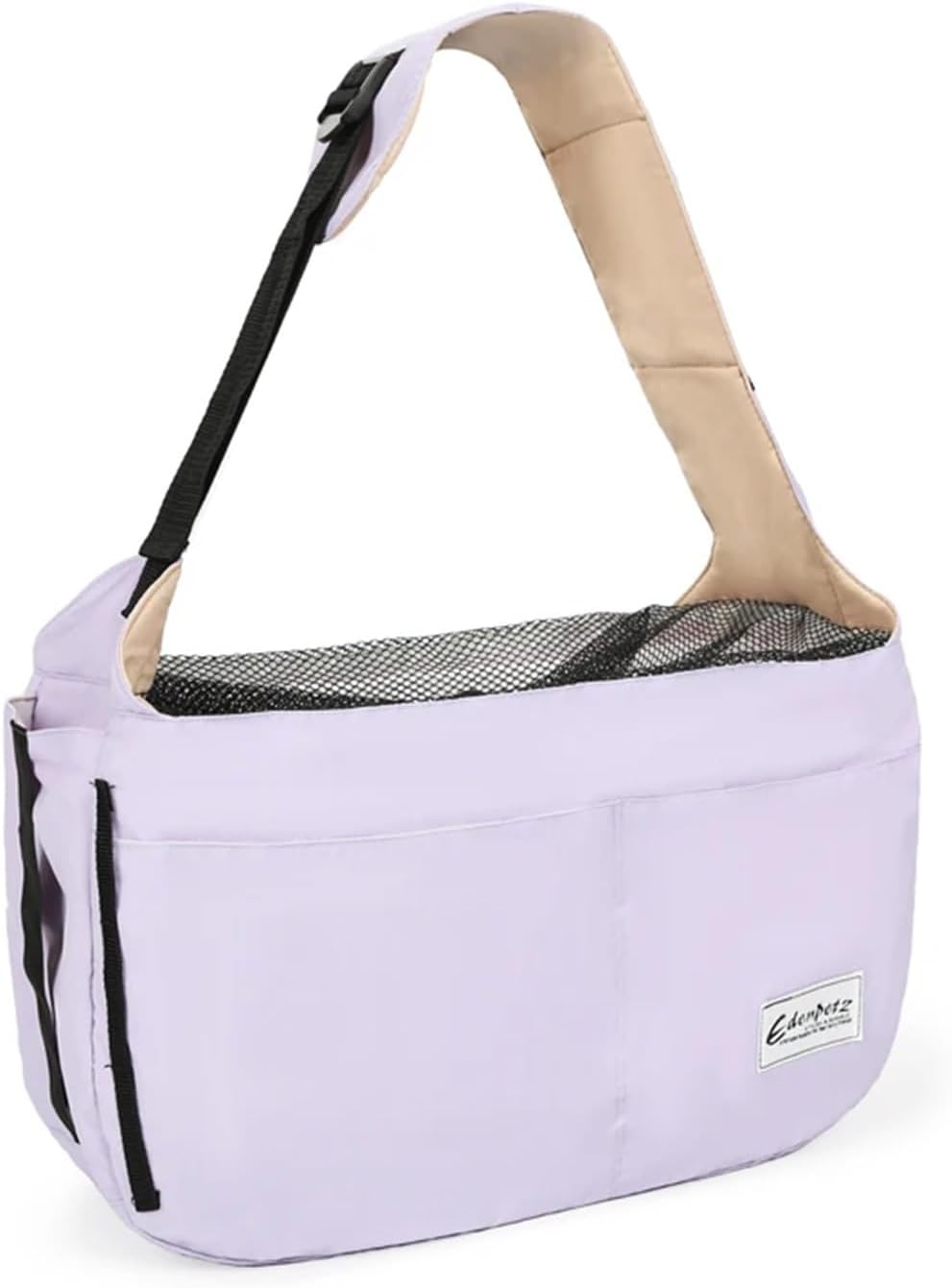 Compatible for Large Pet Sling Carrier Bag with 8kg Capacity, Breathable, Waterproof and Scratch Resistant Fabric Dogs(Soft Mist Powder)