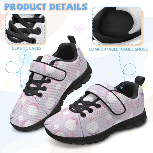 Skull Tennis Shoes for Girls Halloween Shoes Big Kid Mesh Sneaker Hook and Loop Athletic Running School Walking Shoe Lightweight4