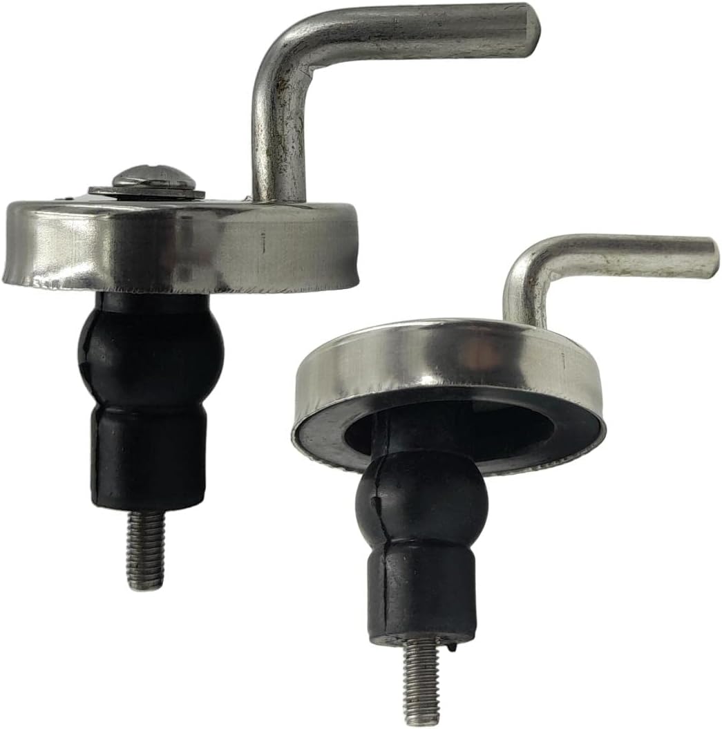 JKC SS Seat Cover Hinges Kit for Duravit Wall Hung Toilet Soft Close Hydraulic Seat Cover (L-Type) Stainless Steel