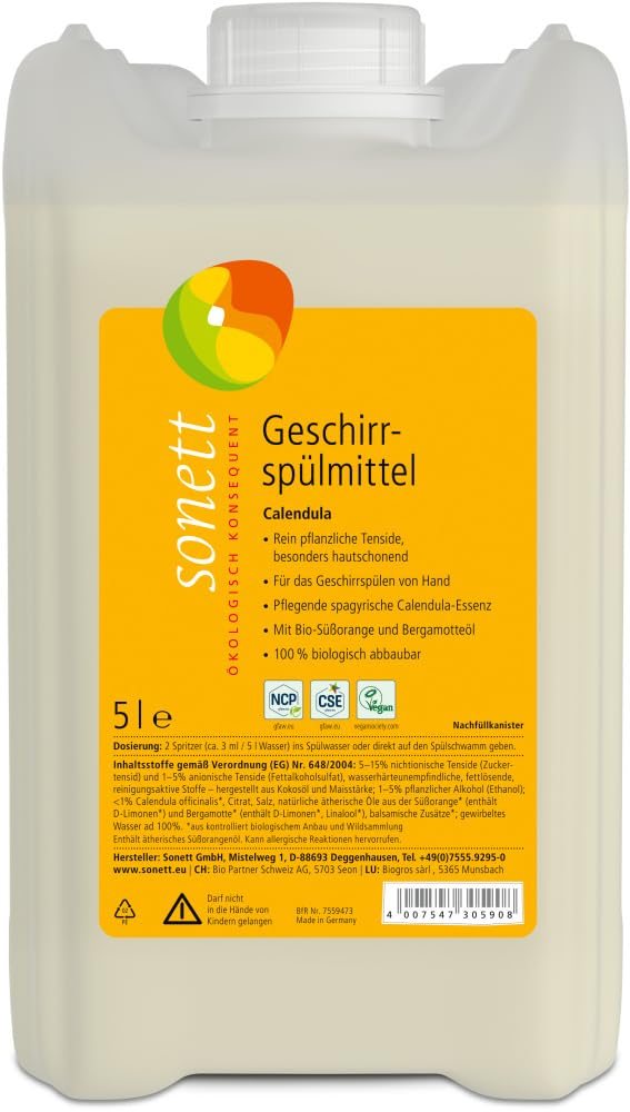Bio Geschirrspülmittel Calendula 2 x 5 L