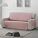 Lanovenanube - Funda sofá Acolchado Mallorca - Práctica - 3 plazas Plus - Color Rosa