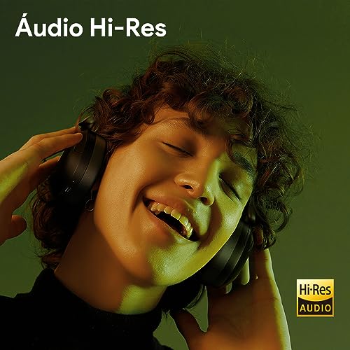 Fone de Ouvido Bluetooth QCY H3 ANC, Cancelamento de Ruído Ativo Headphone Bluetooth 5.4 Headset com