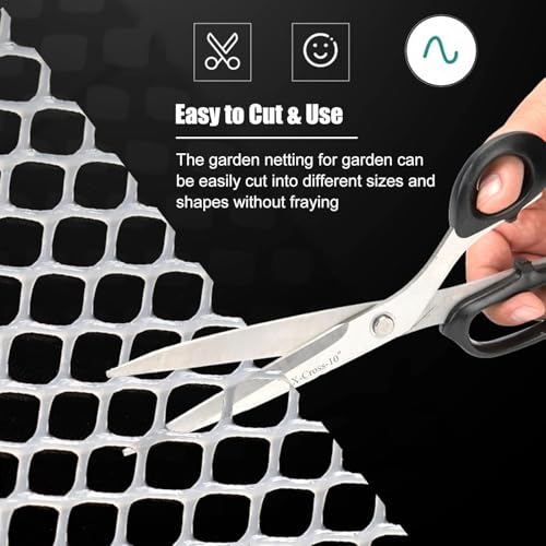 Clôture hexagonale en plastique blanc maille robuste esthétique balcon - 5