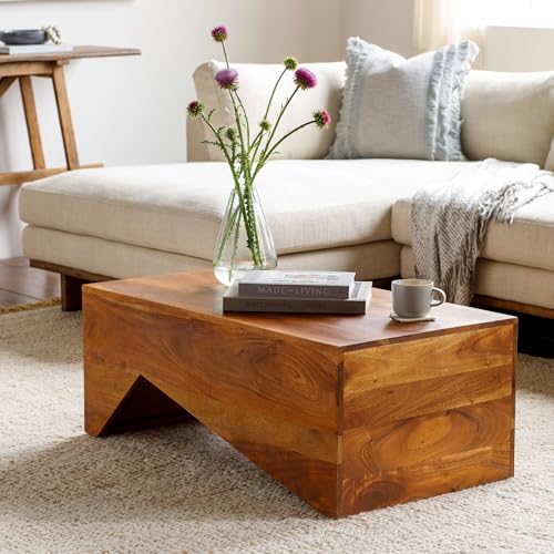 Mark&Day Coffee Table - Raggal Modern Minimalist Brown Rectangular Coffee