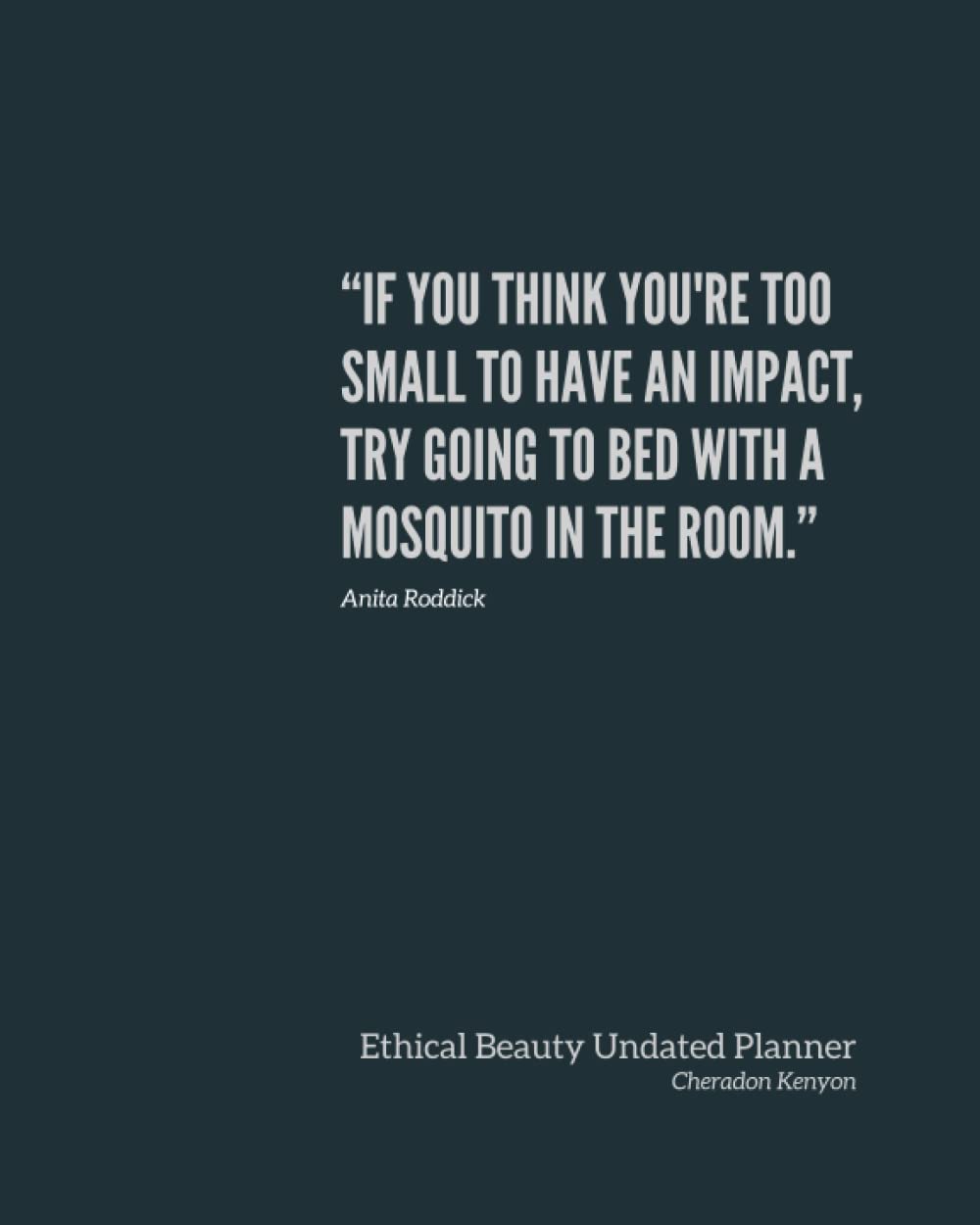 Ethical Beauty Undated planner: Week to view planner, notes, goals and tracking