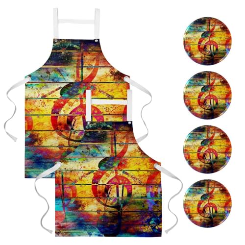 Tablier de cuisine anti-taches pour le travail en bistrot et la pâtisserie avec broches
