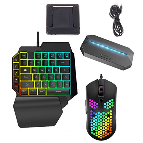 XISAOK G6 Keyboard Mouse Adapter USB Extender Gamepad Controller Mice Converter for iPhone an-Droid Mobile Phone Games G6 Mouse Keyboard Converter C#