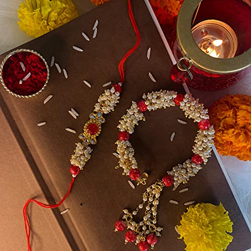 Bhaiya Bhabhi Lumba Rakhi Combo Set For Rakshabandhan