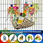 KATUMO Conure Toys, Bird Grass Swing Mat Parrot Climbing Hammock with Colorful Toys for Parakeet, Cockatiel, Sun Conure, Lovebird, Budgie, Small Birds - Image 5
