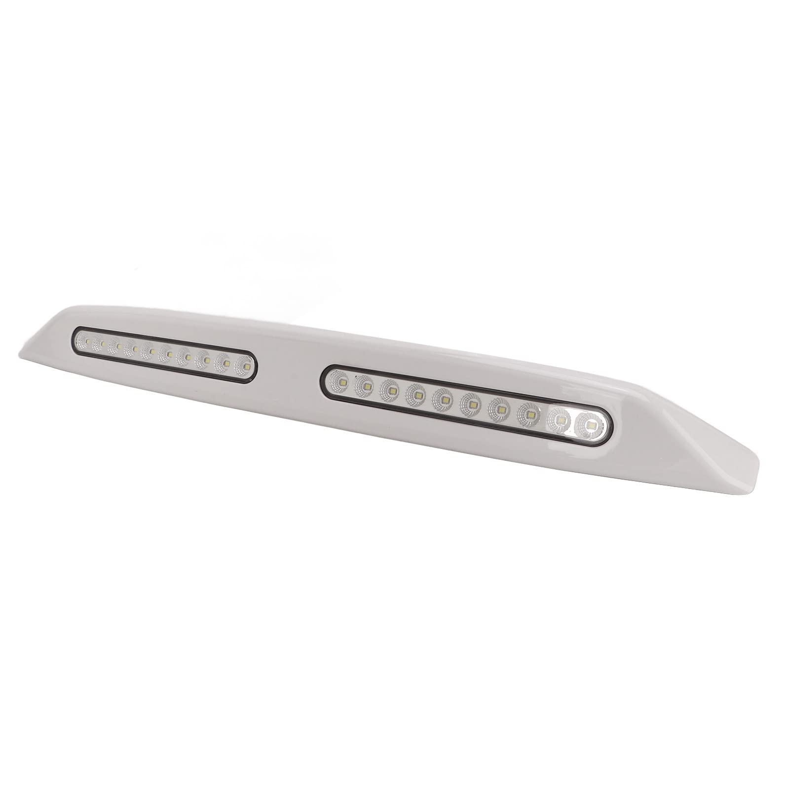 Akozon Luci per Veranda a LED per, 20 LED Luci Ad Alta Luminosità 12V Barra Luminosa per Esterni Impermeabile Adatta per S Campers Yachts(Bianco)