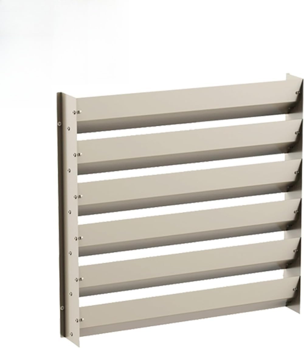 MsiDtsoyエアコン室外機ルーフ室外機風向調節板直風防止変速機防護柵室外機カバー風導カバー通風口遮蔽冷間圧延板防錆頑丈なバルコニ