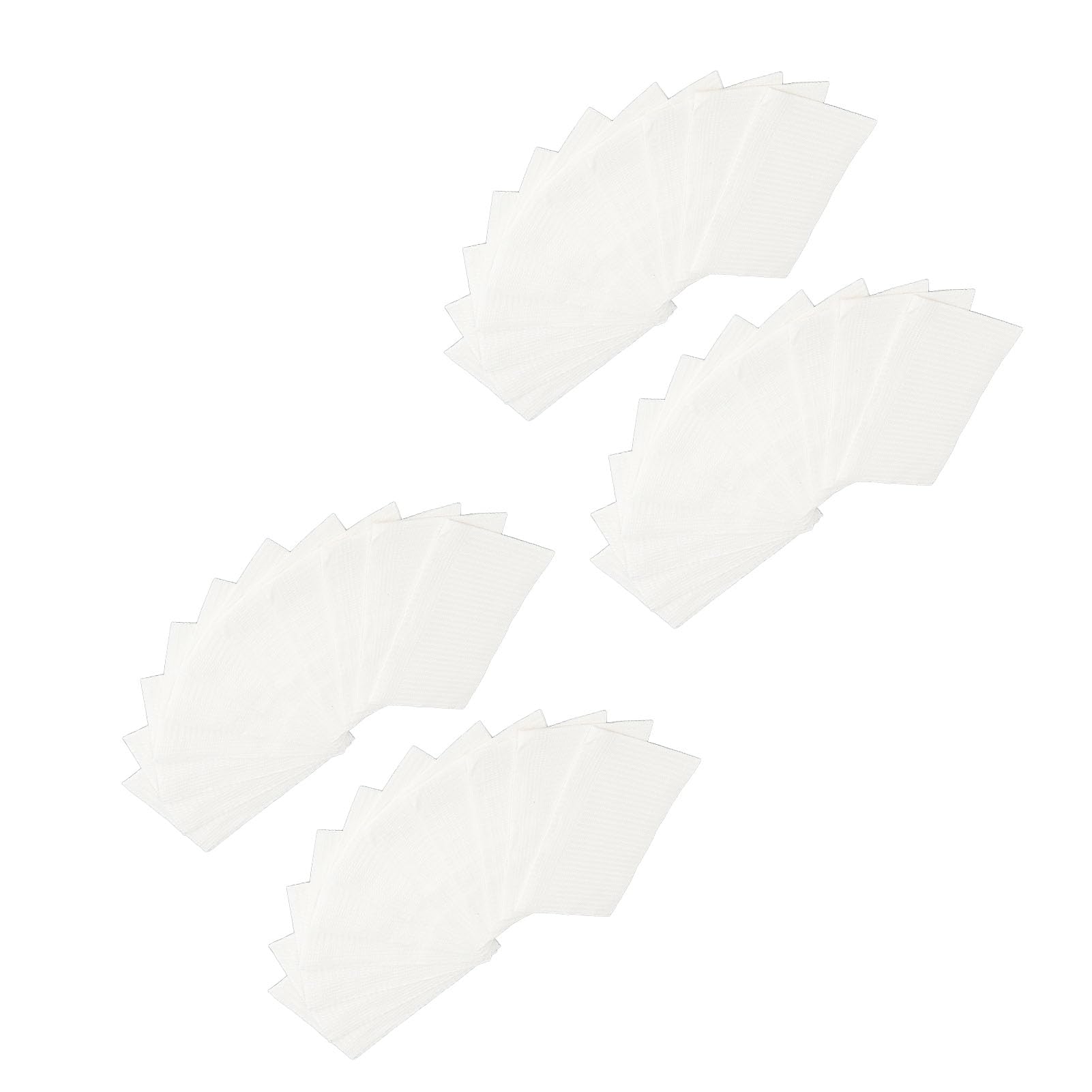 Serviettes de Table à Ongles Jetables, Bavoirs Dentaires Imperméables, Couverture de Plateau Médical Confortable, 80 Pièces (WHITE)