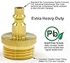 Winterize Blow Out Adapter for RV, Boat, Motorhome, Camper, and Travel Trailer: Air Compressor Quick-connect Plug to Male Garden Hose Faucet Fitting (Solid Lead-Free Brass) #1