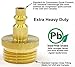 Winterize Blow Out Adapter for RV, Boat, Motorhome, Camper, and Travel Trailer: Air Compressor Quick-connect Plug to Male Garden Hose Faucet Fitting (Solid Lead-Free Brass)