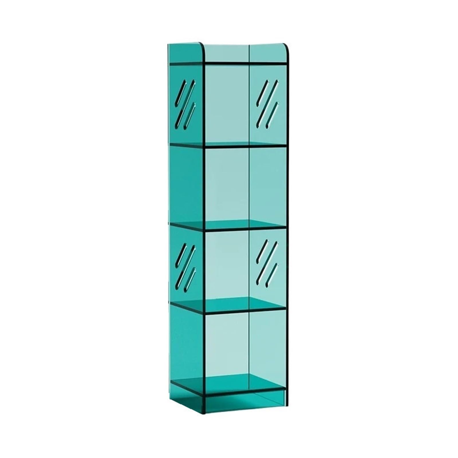 ZYYANSHOP Bookshelf Multi-layer Minimalist Modern Storage Bookshelf Acrylic Floor Display Shelving Unit for Home Office(Green)