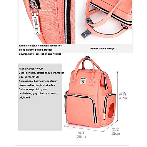 Sac à dos à langer imperméable avec matelas pour des sorties avec bébé sans fuite