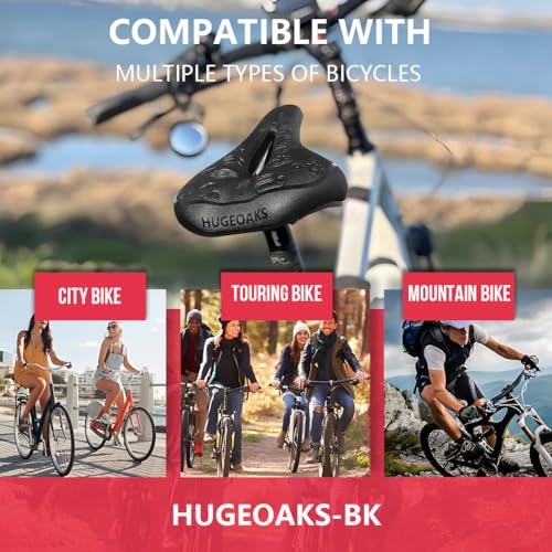 Bike Seats for Men and Women, Comfortable Bicycle Seat, Bike Saddle, Bike Seats for Mountain Bike, Road Bike, Exercise Bike, DH, BMX