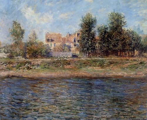 Cuadro Monet La Berge de la Seine lienzo clásico decorativo 60x90cm