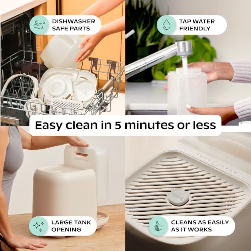 Image of Canopy Large Room Humidifier, White, Large Room Humidifier, Large Living Space, 36HR Run Time, 5.5L Tank - Includes Canopy Humidifier Plus, Diffusion Well, Unwind Aroma, Filter, Power Cord & Adapter