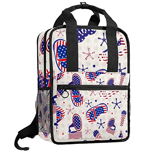Sac à dos d'été pour garçons à bretelles réglables anti-fatigue flamants roses