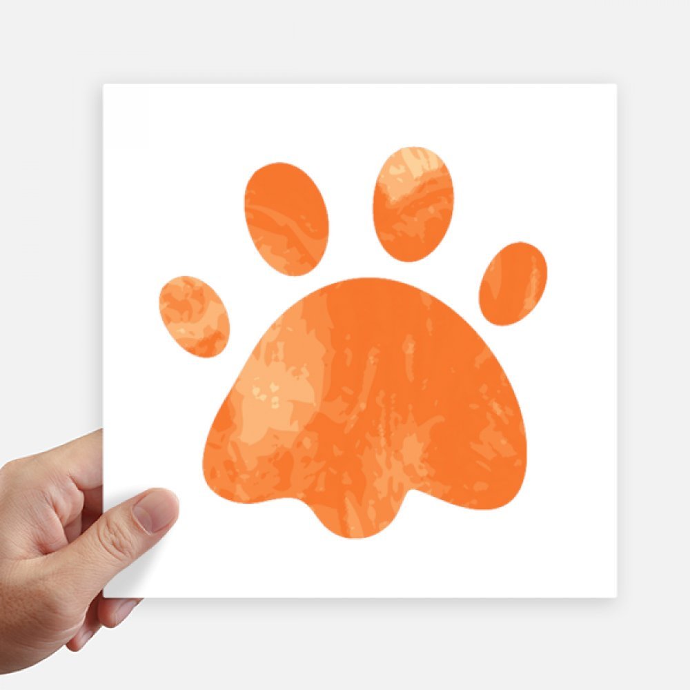 Autocollant patte de chat orange 20cm pour masquer les rayures