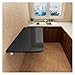 GHHZZQ Mesa Plegable Pequeña Montado En La Pared Tarea Pesada Escritorio de Mesa Plegable de Pared por Cuarto de Lavado/Bar En Casa/Cocina y Comedor (Color : Negro, Size : 80x50cm)