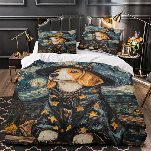 Housse de couette 200x200cm paysage d'hiver en microfibre douce - 2